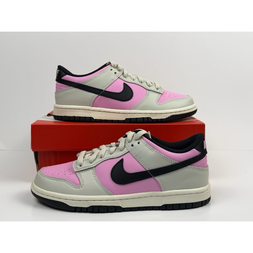 NIke Dunk Low (GS) Sneakers‎ Kids Size 5Y Pink Rise/Black FB9109-601
